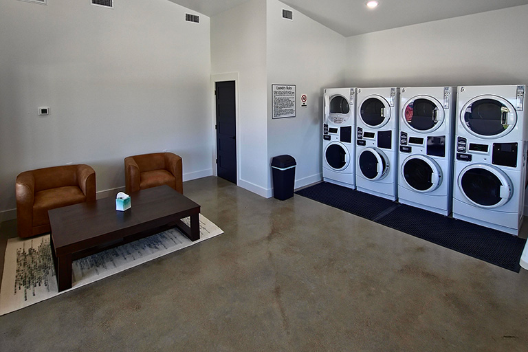 ICRV Amenity Laundry with lounge area